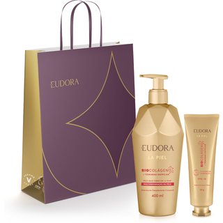 Combo La Piel Tâmaras Egípcias: Hidratante Corporal 400ml + Creme para Mãos 50g + Sacola M