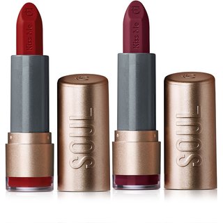 Combo Soul Kiss Me Batom Mate: Cabernet 3,7g + Vermelho Paparazzi 3,7g