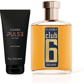 Combo Club 6 Exclusive Desodorante Colônia 95ml + Pulse Action Pós-Barba Balm 75g