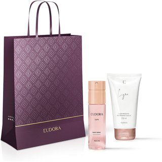 Combo Lyra Presentear: Loção Hidratante Corporal 150ml + Desodorante Body Spray 100ml + Sacola Eudora