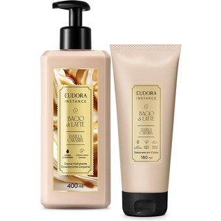 Combo Instance Vanilla Caramel: Creme Hidratante Desodorante Corporal 400ml + Sabonete em Calda Vanilla Caramel 180ml