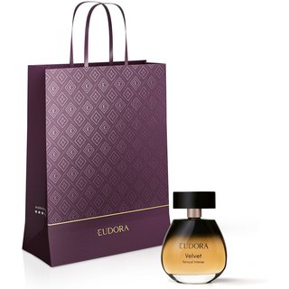 Combo Eudora Velvet Sensual Intense Desodorante Colônia 100ml + Sacola
