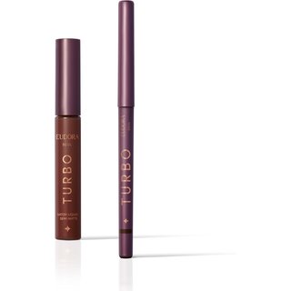 Combo Soul: Batom Líquido Marrom Turbinado Semi Matte 5ml + Lapiseira Retrátil Olhos Marrom Turbo 300mg