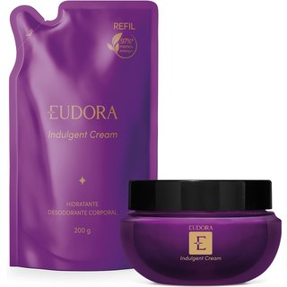 Combo Eudora Indulgent: Creme Desodorante Hidratante Corporal 250g + Refil 200g