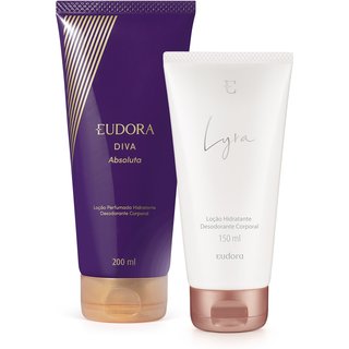 Combo Loção Corporal Diva Absoluta 200ml + Loção Hidratante Desodorante Corporal Lyra 150ml