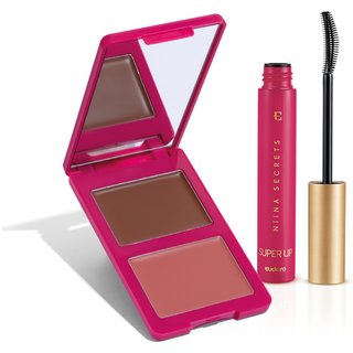 Combo Niina Secrets: Paleta Multifuncional Luminous Summer Cor 1 7g + Máscara para Cílios Super Up 8g