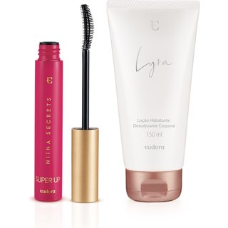 Combo Máscara para Cílios Niina Secrets Super Up 8g + Loção Hidratante Desodorante Corporal Lyra 150ml