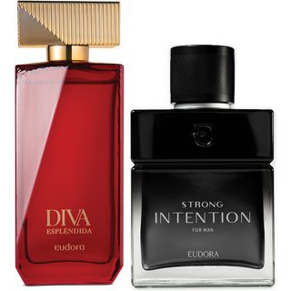 Combo Diva Esplêndida Desodorante Colônia100ml + Intention For Man Strong Desodorante Colônia 100ml