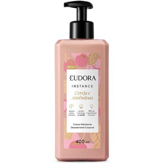 Eudora Instance Cereja e Amêndoas - Creme Hidratante Desodorante Corporal 400ml