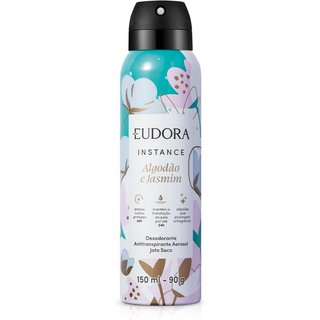 Desodorante Antitranspirante Aerosol Instance Algodão e Jasmim 150ml/90g