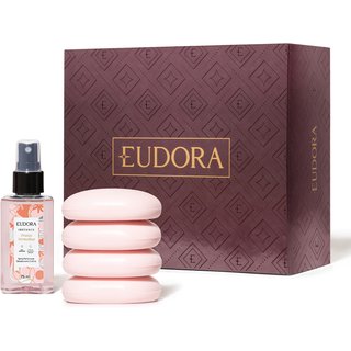 Kit Presente Dia das Mães Frutas Vermelhas: Spray Corporal 75ml + Sabonete em Barra 80g (4 unidades)