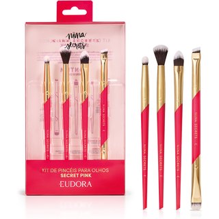 Kit Pincéis para Olhos Secret Pink Niina Secrets