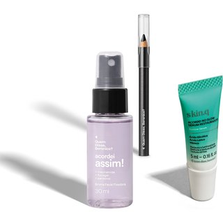 Combo Sérum Facial Restaurador 5ml + Lápis de Olhos 600mg + Bruma Facial 30ml