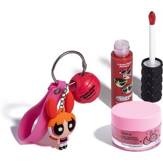 Combo Florzinha QDB As Meninas Super Poderosas: Creamy Balm Labial Vermelho 5g + Hidratante Labial 9g + Lip Oil Vermelho 9,5ml