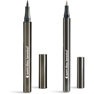 Combo Canetas de Maquiagem Quem Disse, Berenice?: Delineador Para Olhos Fininha 1ml + Para Sobrancelhas Clarete 3,5g