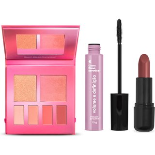 Combo Quem Disse, Berenice?: Paleta Multifuncional Roselelê 7g+ Máscara De Cílios 10g + Batom Nude Marrom 120 3,8g