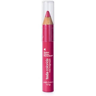 Lápis Multifuncional 3 Em 1 Rosa Imaginação Toda Colorida Quem Disse, Berenice? 1,2g