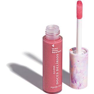 Gloss Labial Rosa Cuide-se Bem Doces Delírios Algodão Doce Quem disse, Berenice? 10ml