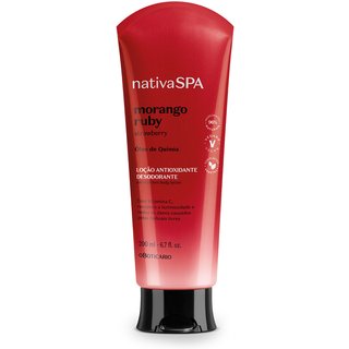 Loção Antioxidante Desodorante Corporal Nativa SPA Morango Ruby 200ml