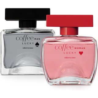 Combo Coffe Lucky Desodorante Colônia: Woman 100ml + Man 100ml