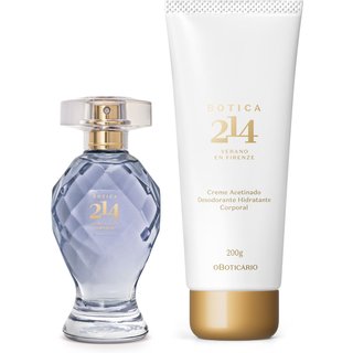 Combo Botica 214 Verano en Firenze Floral Frutal: Eau de Parfum 75ml + Creme Acetinado 200g