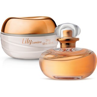 Combo Lily Lumière: Eau De Parfum 30ml + Creme Acetinado Hidratante Desodorante Corporal 250g