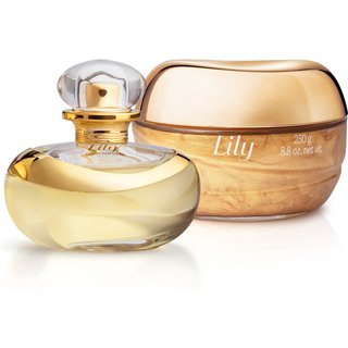 Combo Lily: Eau de Parfum 75ml + Geléia Iluminadora Corporal Lily Glow 250g