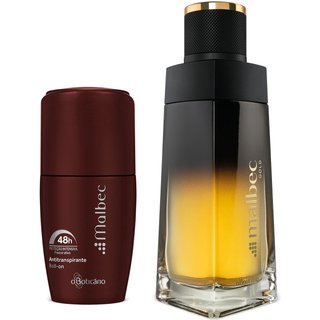Combo Presente Malbec Gold: Desodorante Colônia 100ml + Desodorante Antitranspirante Roll On 55ml