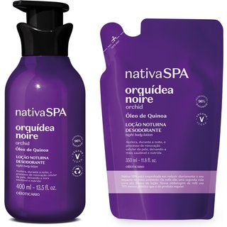 Combo Nativa SPA Orquidea Noire: Loção Corporal 400ml + Refil 350ml