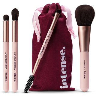 Kit Mini Pincéis para Maquiagem Intense (5 itens)