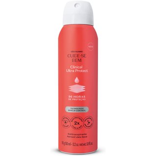 Desodorante Antitranspirante Aerosol Cuide-se Bem Clinical Ultra Protect 90g/150ml