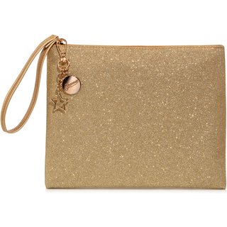 Nécessaire Dourado Com Alça Glamour