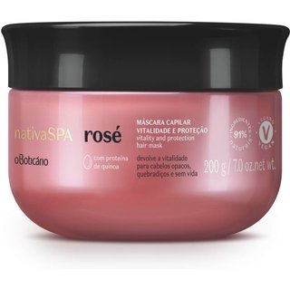 Máscara Vitalidade E Proteção Nativa Spa Rosé 200g