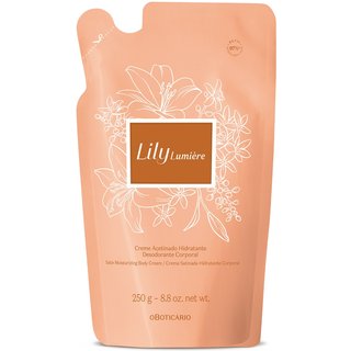 Refil Creme Acetinado Hidratante Desodorante Corporal Lily Lumière 250g