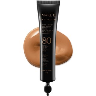 Refil Base Líquida Cor 53 com FPS 80 Make B. Retinol H+ 26g