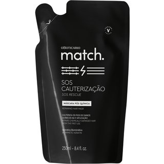 Refil Máscara Capilar Pós-Química Match SOS Cauterização 250ml