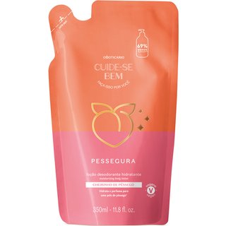 Refil Loção Hidratante Desodorante Corporal Cuide-se Bem Pessegura 350ml