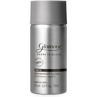 Refil Glamour Secret Black Desodorante Colônia 75ml