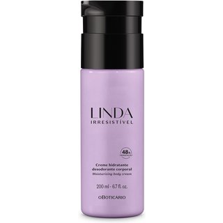 Loção Desodorante Hidratante Corporal Linda Irresistível 200ml