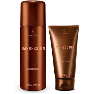 Combo Impression: Espuma de Barbear 200ml + Gel Pós Barba 75g