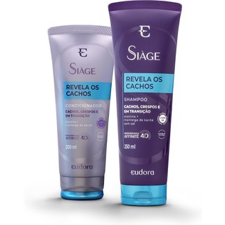 Combo Siàge Revela os Cachos: Shampoo 250ml + Condicionador 200ml