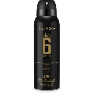 Desodorante Antitranspirante Aerosol Club 6 Cassino 150ml/90g