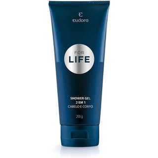 Shower Gel 2 em 1 Eudora For Life 200g