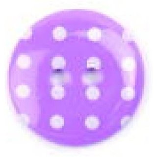 Crendon Polka Dot Round Buttons (Value Pack) Purple/White