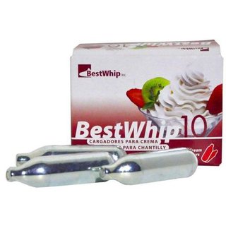 Gás para Garrafa de Chantily com 10 Ampolas Best Whip