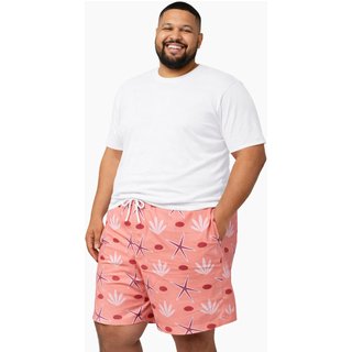 Bermuda Plus Size D Bell Outlet Fashion Estampa Algas Rosa