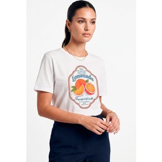 Camiseta Feminina Cianitas Branca Estampa Lemonade