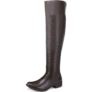 Bota Clube do Sapato de Franca Over The Knee Ancara Café
