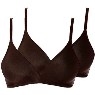 Kit com 2 Sutiãs sem Aro com Bojo Paraíso Demillus 63476 Preto