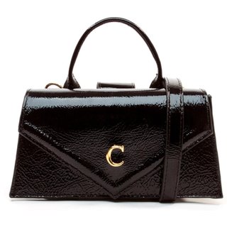 Bolsa Kim Couro Preto Cecconello C2932-8